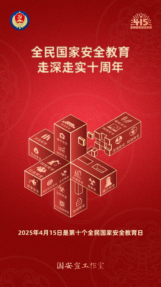 第十个全民国度安全教育日海报来了，请查收！